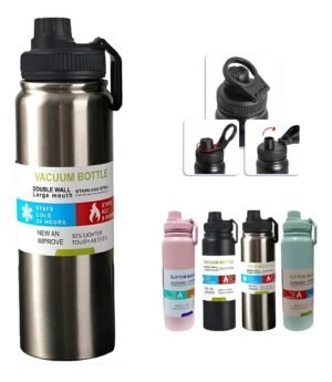 garrafa Térmica Água Squeeze Inox Academiaquente E Frio 800ml (Solicite Orçamento)