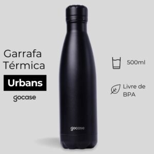 Garrafa Térmica Gocase Urban Inox Parede Dupla Isolada 500ml (Solicite Orçamento)